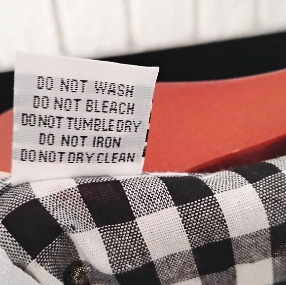 NWOT! Black and White Gingham Dress - Picture 11 of 11